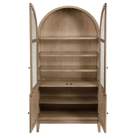 Detailed wood grain on Kailani Beige Oak Dining Set