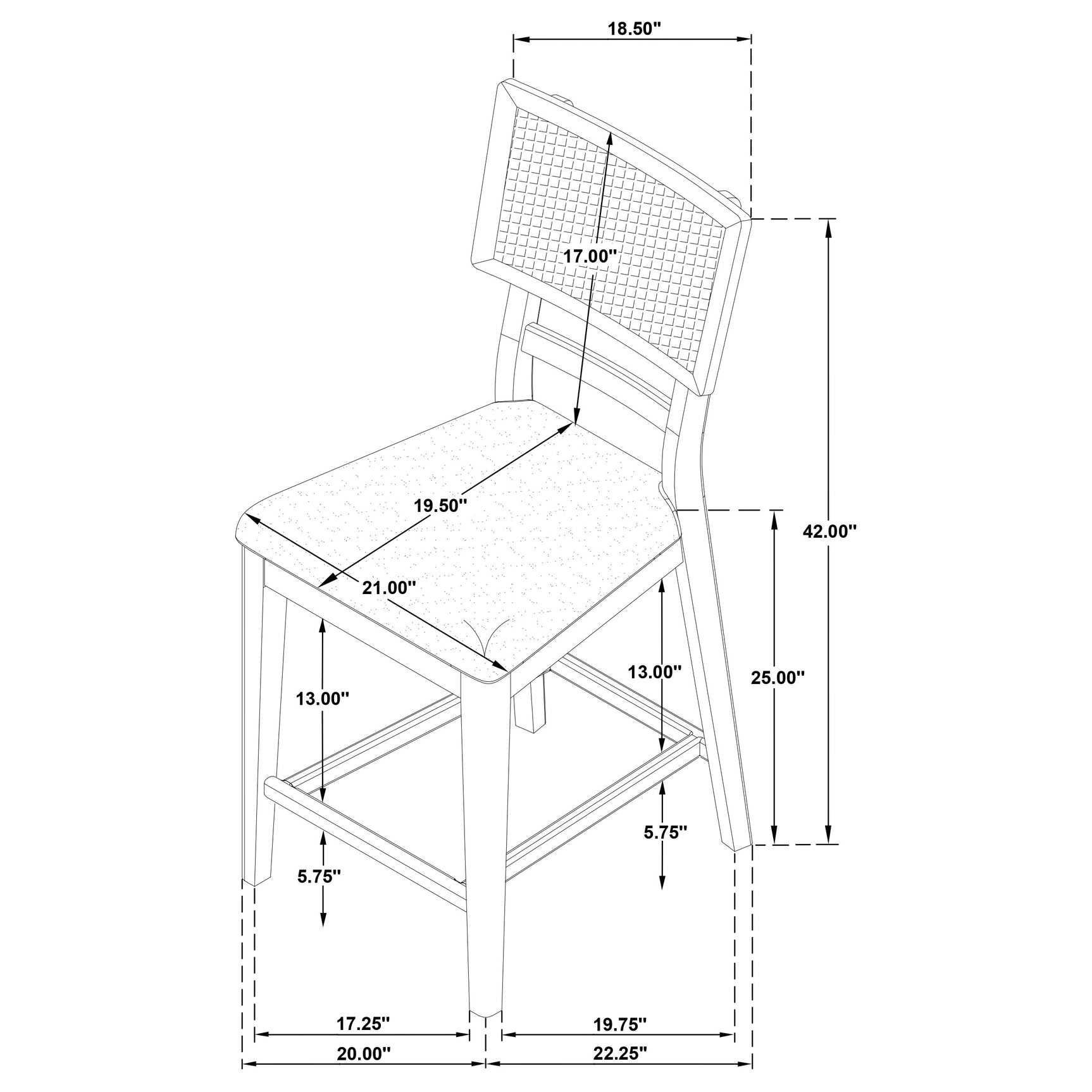 Main angle of complete Kailani Dining Set