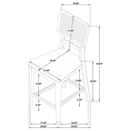 Main angle of complete Kailani Dining Set