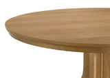 Hartville dining table natural finish top detail