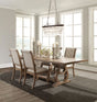 main view of Brockway Brown Extension Leaf Dining Room Set dining room furniture