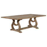 main view of Brockway Brown Extension Leaf Dining Room Set dining room furniture