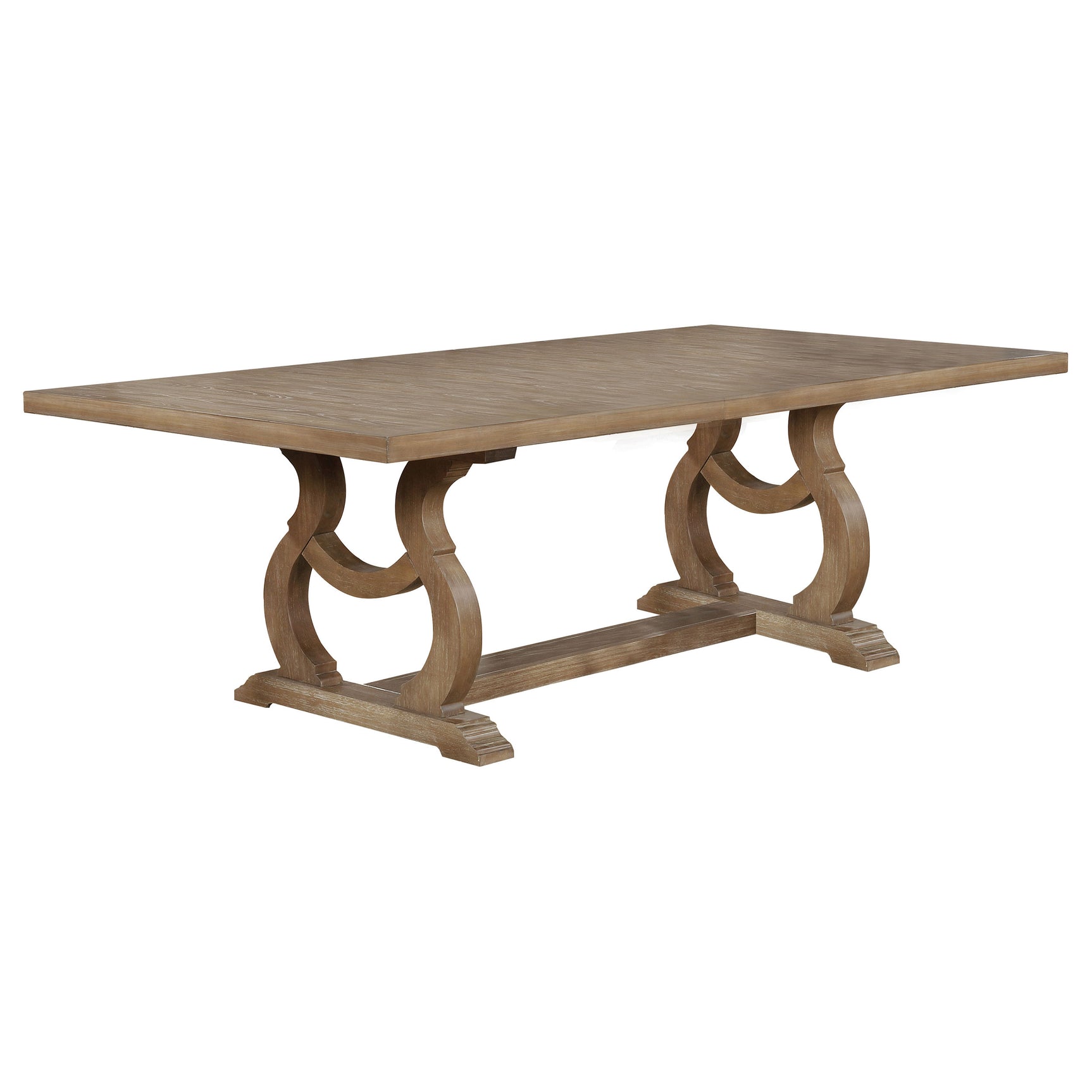 main view of Brockway Brown Extension Leaf Dining Room Set dining room furniture