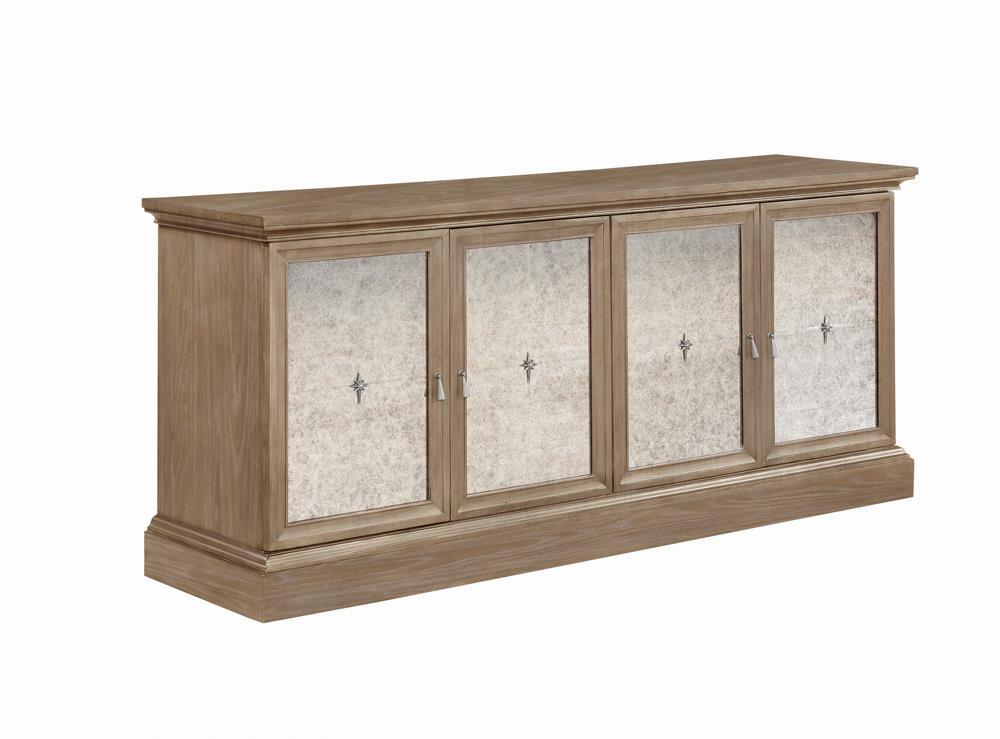 Brockway Cove 4-Door Server Barley Brown side angle