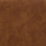 Aiken faux leather upholstered dining side chair in saddle brown, side view
