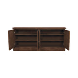 Arm chair with detailed leg design in barley brown finish