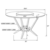 Room setting featuring Abby dining set with white gloss table and grey swivel chairs