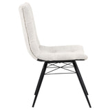Chair angled to show tapered legs