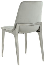 Room setting with Irene Gray Round Glass Top Dining Set