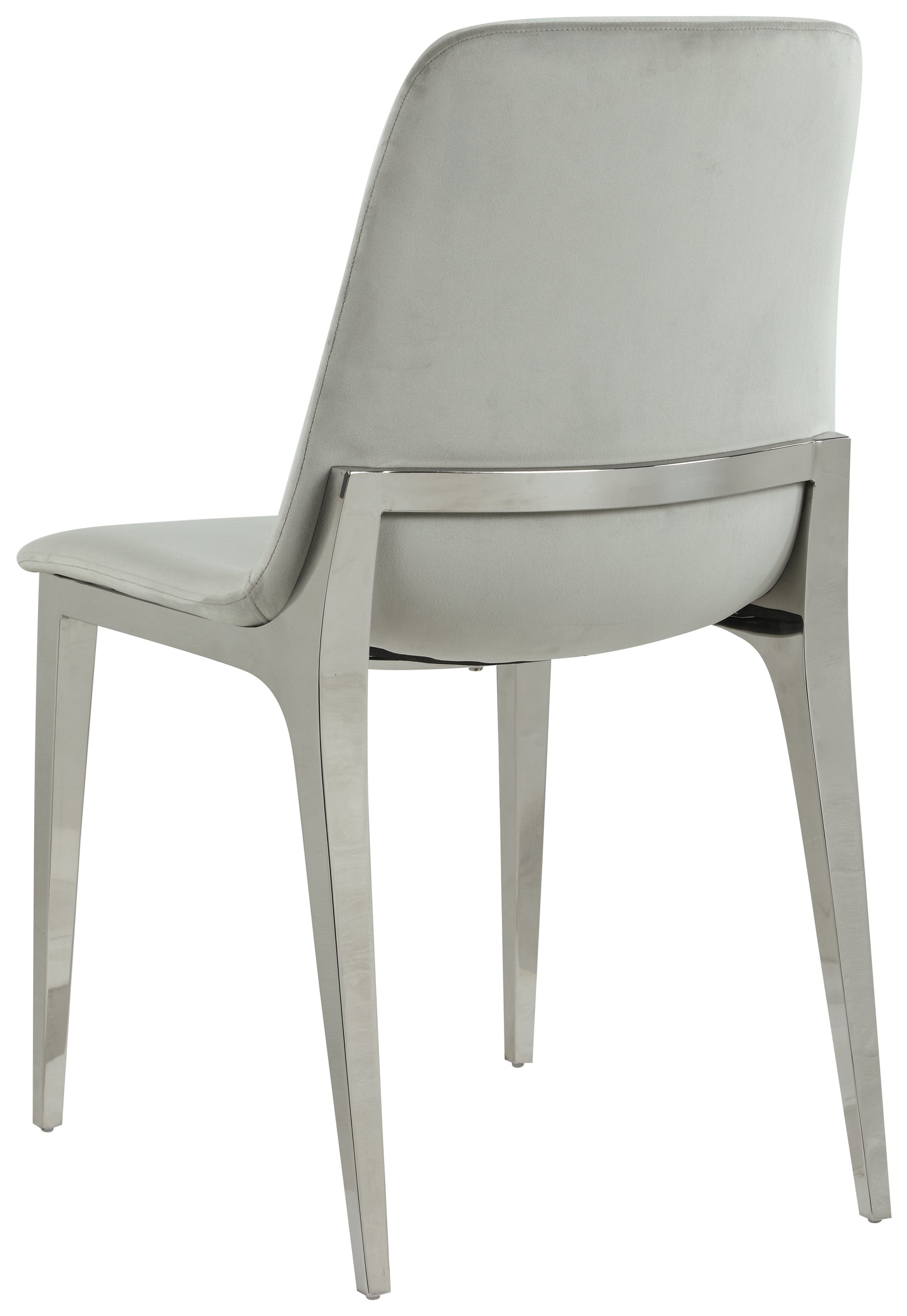 Room setting with Irene Gray Round Glass Top Dining Set