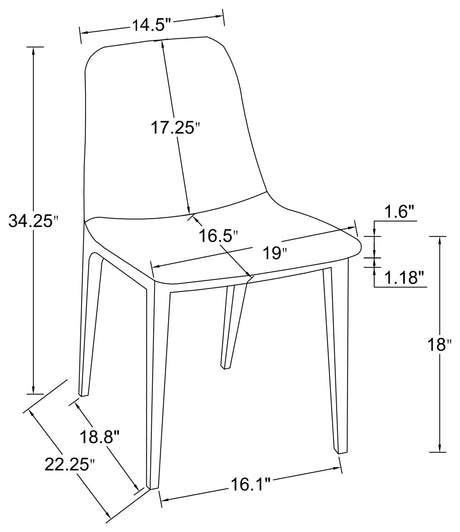 Alternate angle of Irene Gray Round Glass Top Dining Set