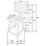 Side perspective of entire dining set