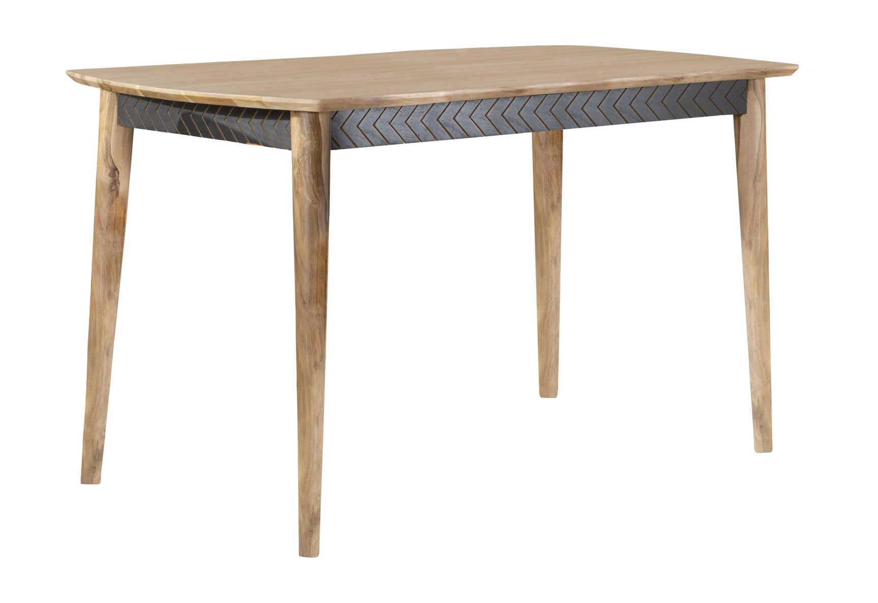 Partridge stool footrest and tapered iron legs detail