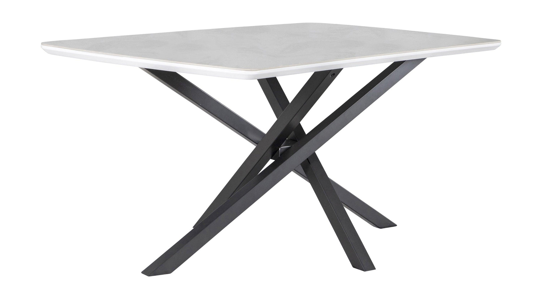 Close-up of gunmetal geometric iron base detail