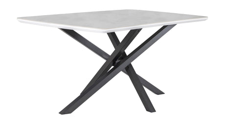 Close-up of gunmetal geometric iron base detail