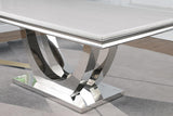 Kerwin dining table full view in modern dining room setting