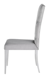 Kerwin side chair set of 2 detailed tufted backrest close-up