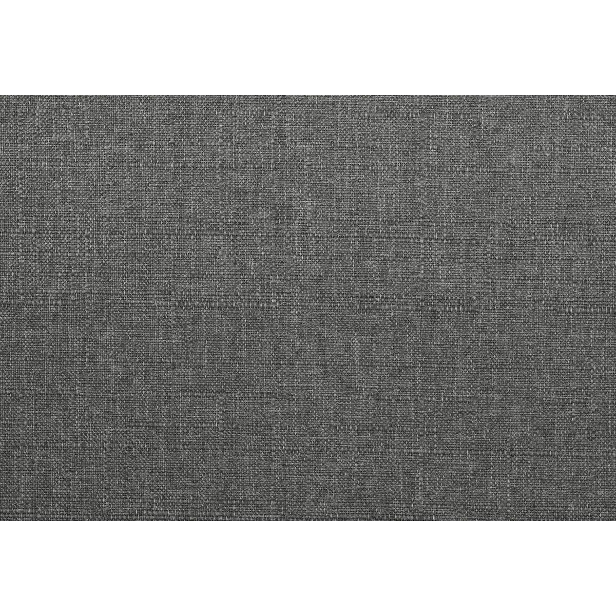 Fabric swatch showing gray textured polyester upholstery of Damala Chair