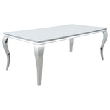 Close-up detail of Carone dining table and chair finishing