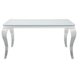 Carone White Blue II dining room set main angle