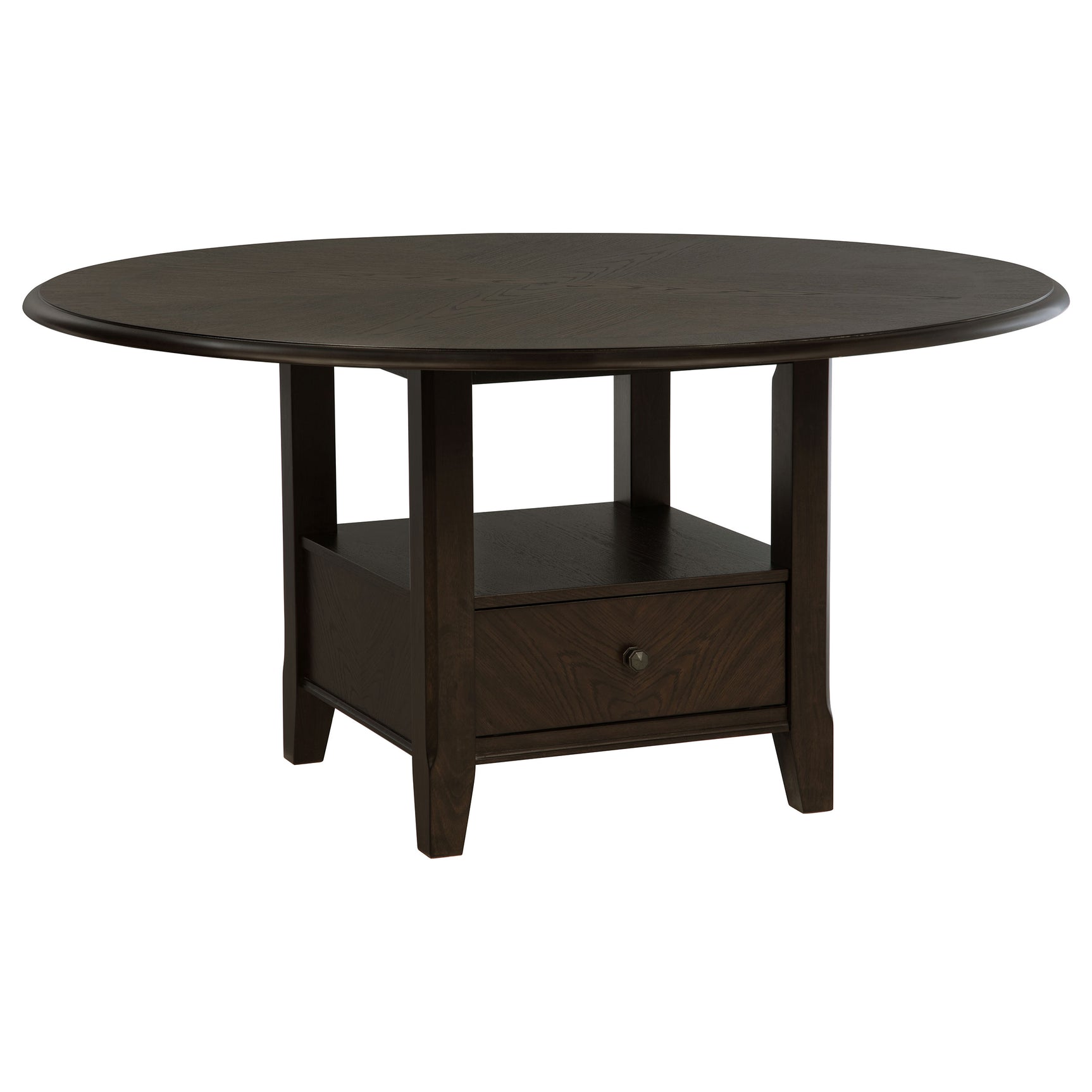 room view of Twyla Dark Cocoa dining set in dining space