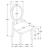 room perspective with seating arrangement