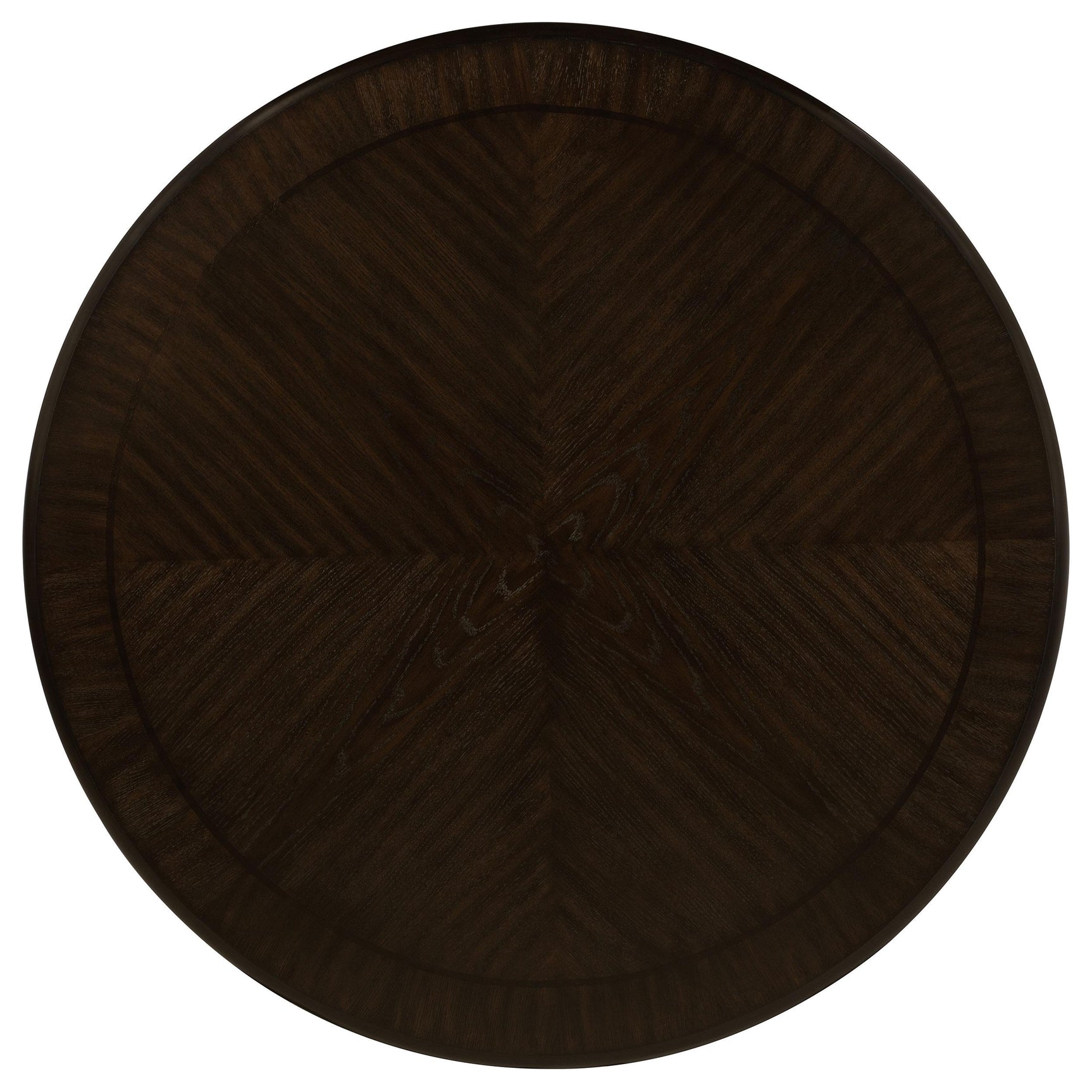 Underside view showing table construction and plastic glides