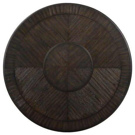 Close-up detail of table and chair upholstery