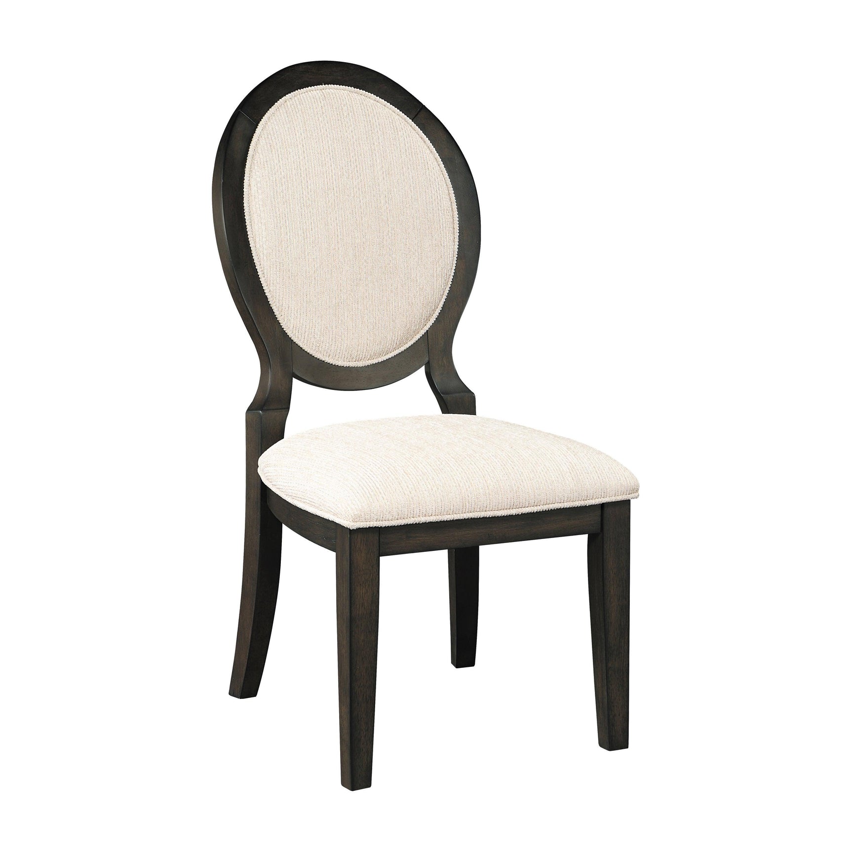 Twyla Circular Dining Set in dark cocoa finish main view
