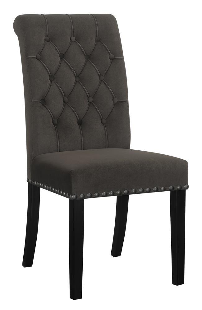 Alana Upholstered Tufted Side Chairs With Nailhead Trim (Set Of 2) 115172 - Ella Furniture
