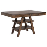 Detail view of Dewey Walnut dining room furniture