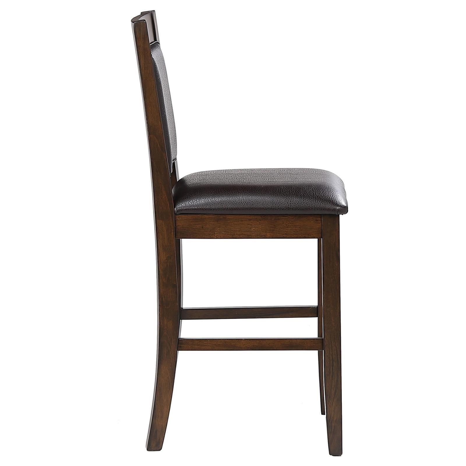 Dewey dining set corner showing chair and table finish