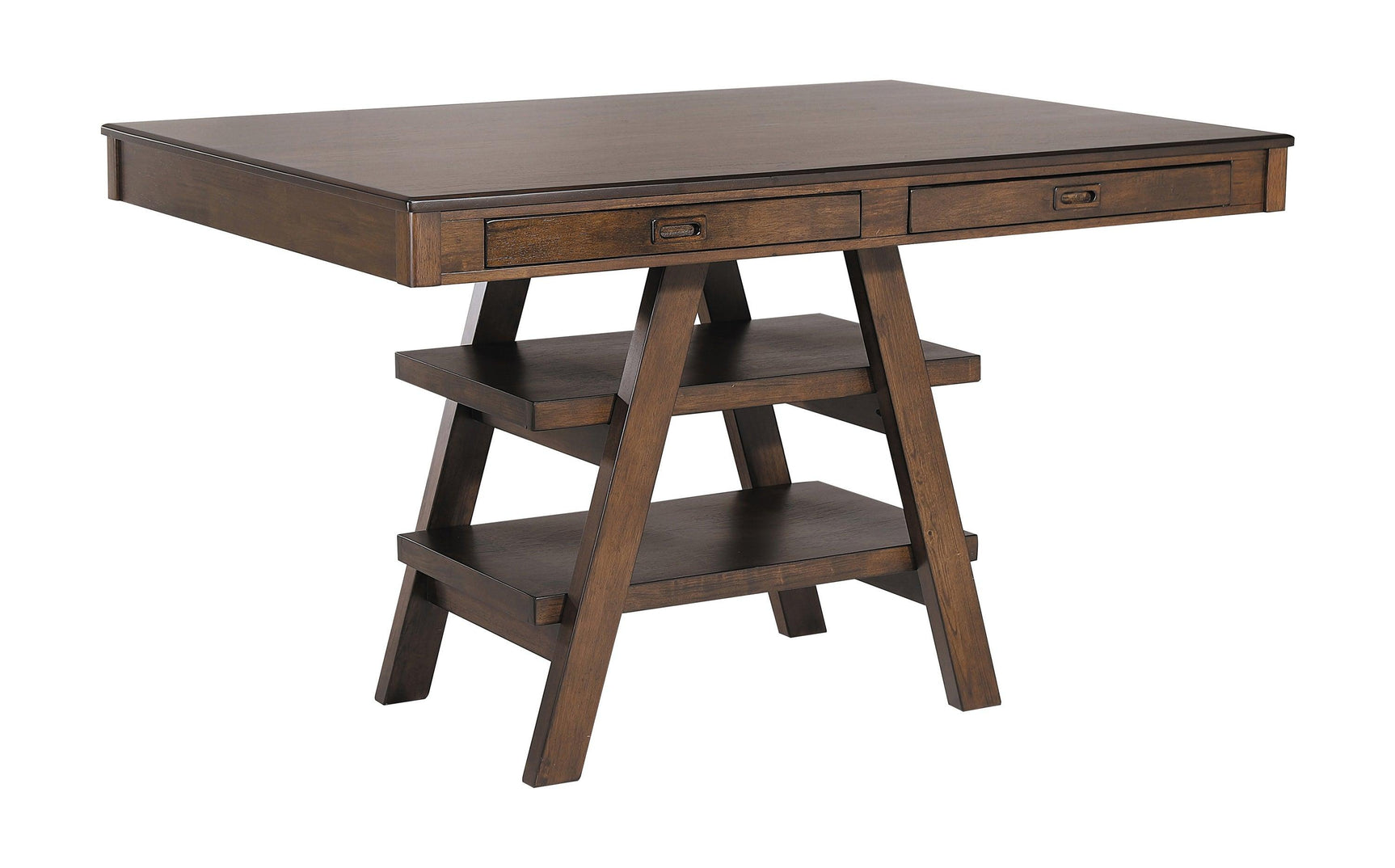 Side view of Dewey chair emphasizing footrest and leg braces