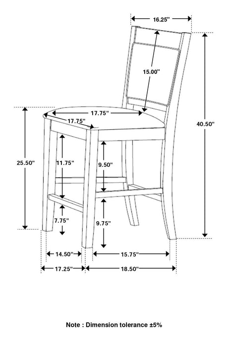 Dining set illuminated by light