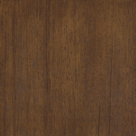 Detail of seat cushion and tapered wood legs on Dewey Upholstered Chair