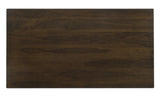Wes Rectangular Dining Table dark walnut top surface