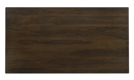 Wes Rectangular Dining Table dark walnut top surface