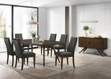 Wes Rectangular Dining Table tapered leg detail