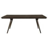Wes Rectangular Dining Table close-up of tapered legs