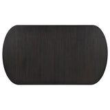 Leandro table leaf partially inserted for extension