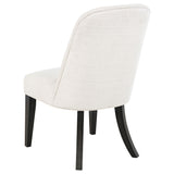 Leandro chair black hardwood leg design