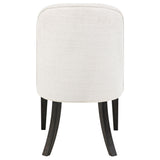 Leandro chair angled side showing seat depth