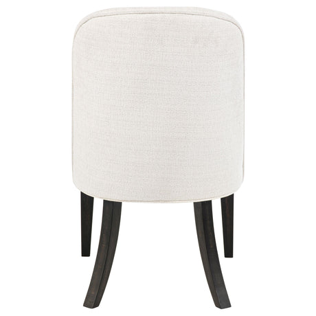 Leandro chair angled side showing seat depth