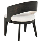 Leandro chair backrest wrapped in cream fabric