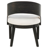 Set of two Leandro dining arm chairs side by side