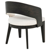 Leandro chair with plastic glides underneath