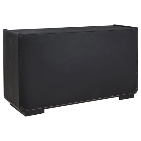 Leandro sideboard cabinet doors open