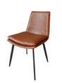 Ortega Upholstered Coffee Dining Side Chair front view