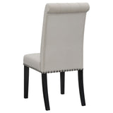main view of Sherry Sand Round Marble Top Dining Room Set dining room furniture