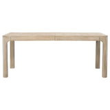 Wooden leg with leveler under Solano dining table